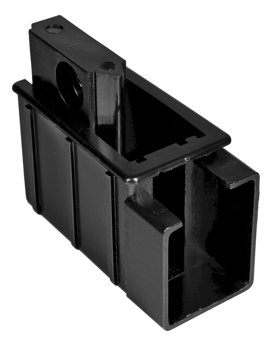 NDAE466LB (61353) EASY BLACK vložka pro uchycení pojezdového profilu, levá NDAE466LB