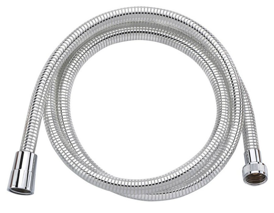 LASER plastová sprchová hadice, 150cm, chrom/bílá 11150