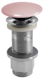 AS921 (61507) Umyvadlová výpust 5/4“, click-clack, betonová zátka, 10-80mm, růžová pololesk AS921