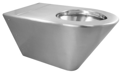 Závěsná WC mísa 370x340x700, nerez mat 13011.S