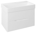 MEDIENA umyvadlová skříňka 76x51x48,5cm, bílá mat/bílá mat MD080