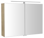 RIWA galerka s LED osvětlením, 81x70x17cm, jilm bardini RIW080-0013