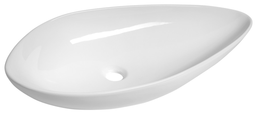 TU0713 (45327) OVALI keramické umyvadlo 74x38,5cm, bílá TU0713