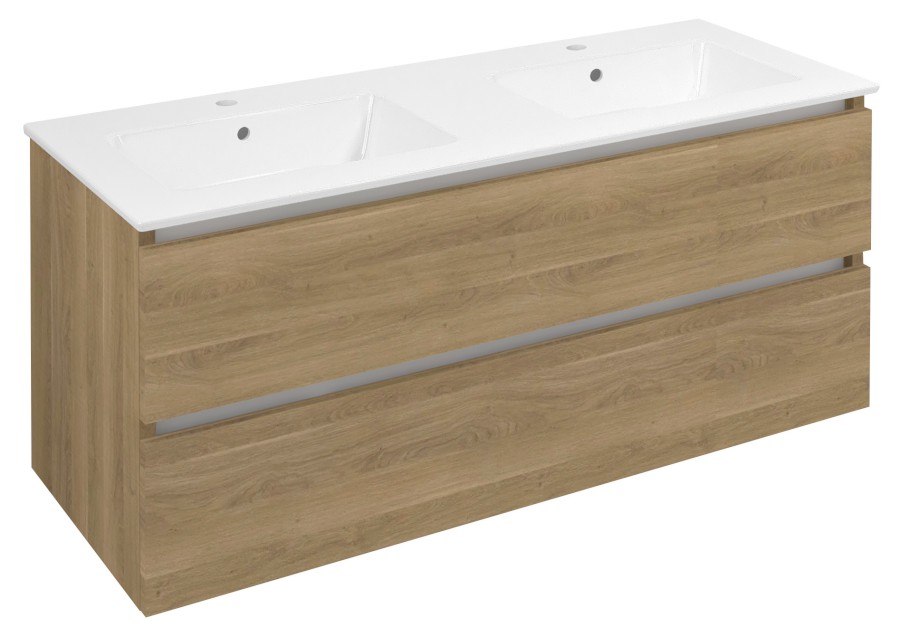 EZ121-2525 (60253) EZARA dvojumyvadlová skříňka 120x55x46cm, dub cuneo EZ121-2525