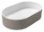 THIN umyvadlo na desku, Rockstone, 55x35cm, bílá mat/agila WN205-43