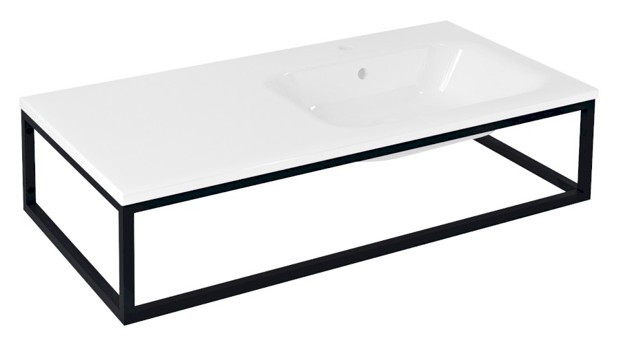 SKA810 (61868) SKA konzole pod umyvadlo/desku 100x22x51cm, černá mat SKA810