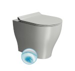 TONO WC mísa stojící, Geniusflush, 36x53cm, spodní/zadní odpad, cenere dual-mat 641017