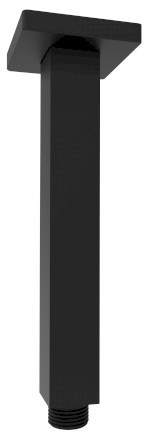 1205-07B (52472) Sprchové stropní ramínko, hranaté, 200mm, černá mat 1205-07B