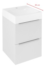 EM040-3030 (61117) EMONA umyvadlová skříňka 39,4x55x39cm, bílá lesk EM040-3030