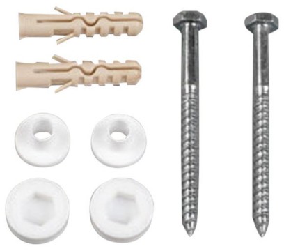 MAK10 kotvící sada pro WC mísy, vrut 6,0x70, bílá 40023