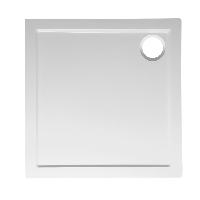 800.111.4 (51222) ELSE sprchová vanička z litého mramoru, čtverec 80x80cm, bílá 800.111.4