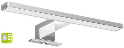 SERAPA LED svítidlo 5W, 230V, 300x40x100mm, IP44, plast, chrom SA147