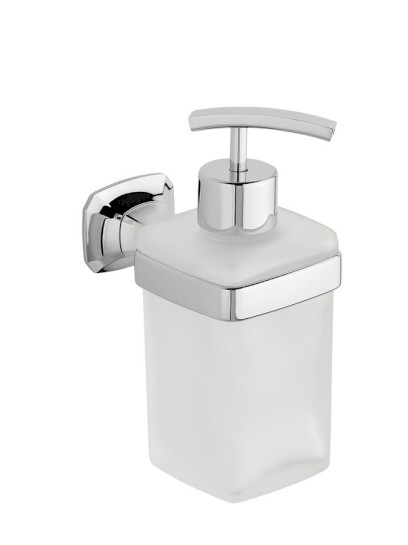 AIDA dávkovač mýdla 270 ml, mléčné sklo, chrom AI019