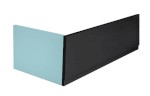 72759.21 (54807) PLAIN panel čelní 150x59cm, černá mat, pravý 72759.21