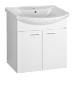 ZOJA umyvadlová skříňka 61,5x74x32cm, bílá, 2x dvířka 51063