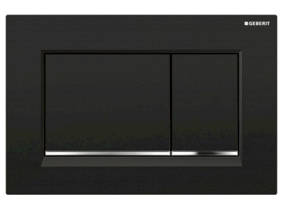 GEBERIT SIGMA30 ovládací tlačítko, černá lesk/chrom lesk 115.883.KM.1