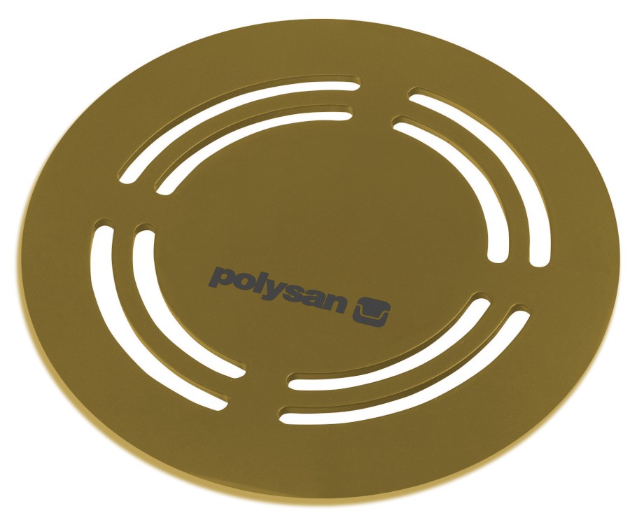 73218 (50909) FLEXIA kruhová krytka sifonu, zlato mat 73218