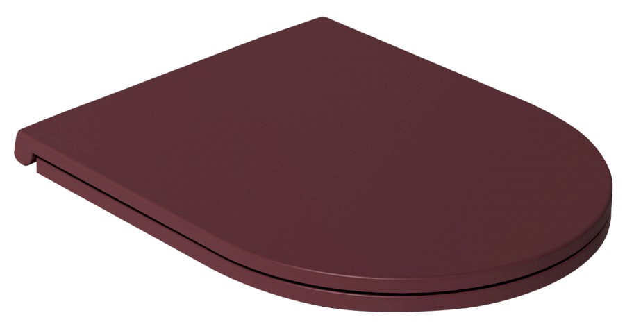 INFINITY WC sedátko, SLIM, Soft Close, Easy Take, maroon red 40KF0543I-S