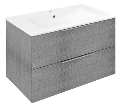 CIRASA umyvadlová skříňka 79,8x52x46cm, dub stříbrný CR801-1111