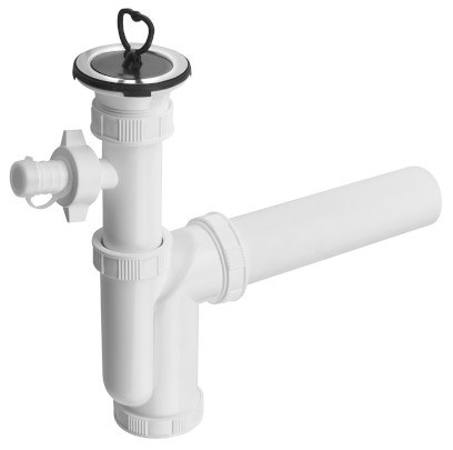 Dřezový sifon s odbočkou 6/4