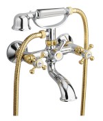 ANTEA nástěnná vanová baterie kompletní, chrom/zlato 3012