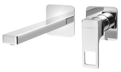 FORATA podomítková umyvadlová baterie, délka hubice 18,5cm, chrom FT018