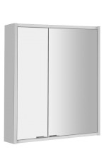 BATU galerka 60x71x15cm, 2x LED osvětlení, bílá lesk 1141120