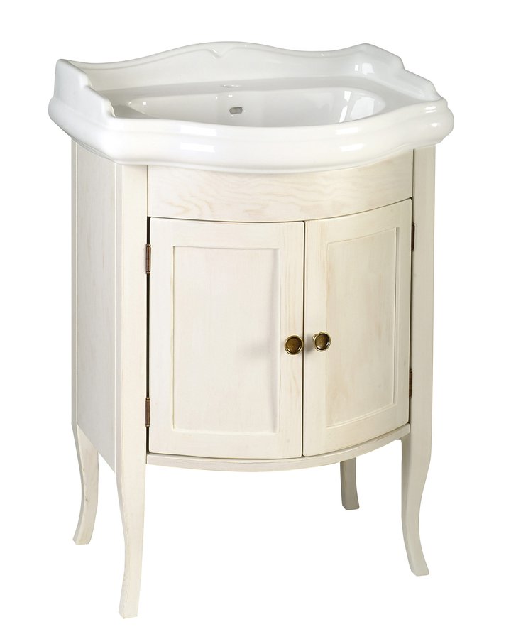 RETRO umyvadlová skříňka 60x80x45cm, starobílá 1684