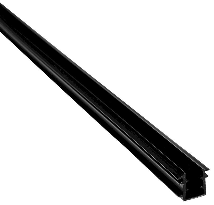 NDEL89B (61346) EASY BLACK U těsnění spodní na pevné sklo 6mm, 1000mm NDEL89B