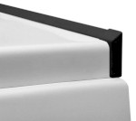 Krycí lišta pro vany a vaničky, 2x 1950mm, 2x roh, 2x zakončení, černá mat 91020B