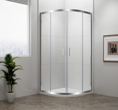 EASY čtvrtkruhová sprchová zástěna 900x900mm, L/R, čiré sklo EL2615