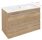 EZ792-2222 (60286) EZARA umyvadlová skříňka 78x54x39cm, dub alabama EZ792-2222