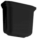 418031 (52004) WALDORF nádržka vysoká, černá mat 418031