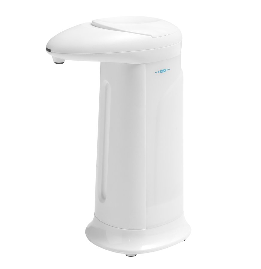 08131 (49912) Bezdotykový dávkovač mýdla na postavení, 350ml, 83x196x135mm, ABS/bílá 08131