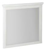 CROSS zrcadlo v dřevěném rámu 70x80cm, starobílá CR212