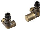 TM1248 (57586) CORNER SIMPLY připojovací sada ventilů triaxiální, pravé provedení, bronz TM1248