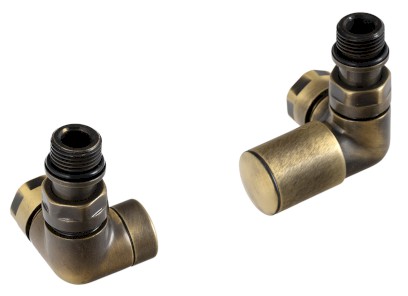 CORNER SIMPLY připojovací sada ventilů triaxiální, pravé provedení, bronz TM1248