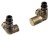 CORNER SIMPLY připojovací sada ventilů triaxiální, pravé provedení, bronz TM1248