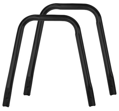 HANDICAP opěrná madla ke koupelnové stoličce, černá A173110