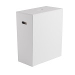 103702 (58972) LUXURY koš na prádlo 49,5x61,8x29cm, bílá 103702