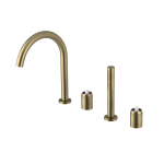 UT052G-1 (57463) ULTRAMIX tělo čtyřprvkové baterie na okraj vany, zlato mat UT052G-1