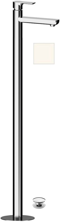 PAX umyvadlová baterie s připojením do podlahy, bílá mat XA16/14