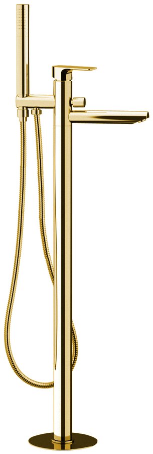 SPY vanová baterie s připojením do podlahy, zlato PY21/17