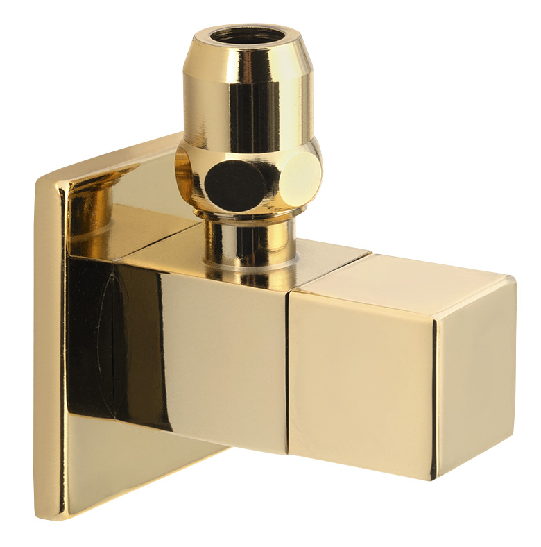 Rohový ventil s matkou, hranatý, 1/2