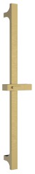 Sprchová tyč, posuvný držák, hranatá, 680mm, ABS/zlato mat 1206-07GB