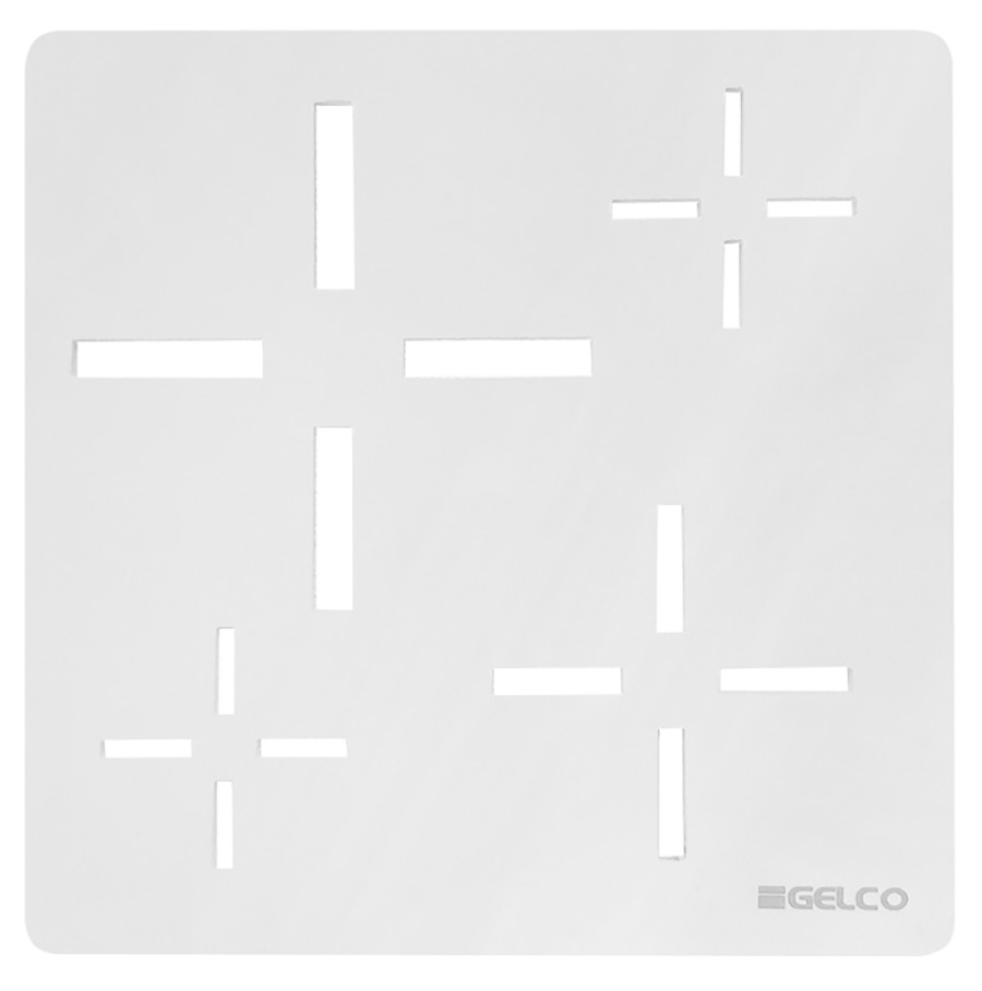 KSM107W (59719) Čtvercová krytka sifonu, bílá KSM107W