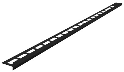 Spádová lišta, levá, výška 10mm, délka 1000mm, černá mat SPD10B-L