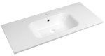 SD101 (58044) SIDRA umyvadlo, litý mramor, 101x46cm, bílá SD101