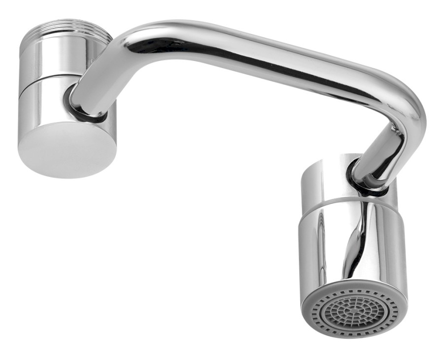 3358.01 (60845) Otočný nástavec na vodovodní baterii, vnější závit M24x1, vnitřní závit M22x1, chrom 3358.01