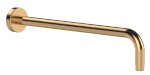 BR519D (61657) Sprchové ramínko kulaté, 400mm, zlato mat BR519D